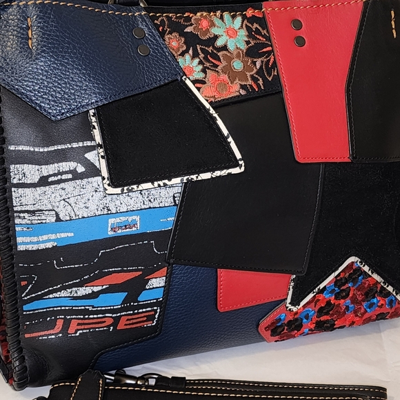 Coach 1941 Red Multi Rogue and Matching 1941 Wristlet - Picture 8 of 10